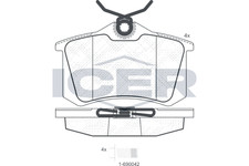 Bremsbelagsatz Hinten Lucas-Trw-System für Audi A1 A2 A3 Cabrio A4 B5 ab 88->