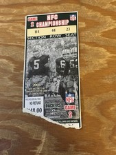 2008 NFC Championship Game NFL Ticket stub. Giants Vs Packers Manning-Favre