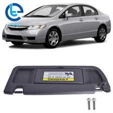 For Honda Civic 2006 2007-2011 Driver Side Left Dark Gray Sun Visor