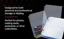 10 BCW 2 Pocket Pages For 5x7 Photos / Cards / Currency Note Archival Safe Sheet