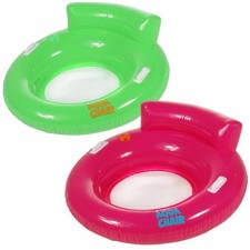 Aqua Chair 110cm x 50cm Schwimmring Lehne Schwimmreifen aufblasbar Erwachsene