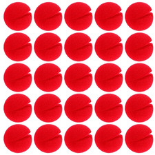 25 Pcs Red Clown Noses Cosplay Noses Foam Circus Noses for Halloween Christmas C