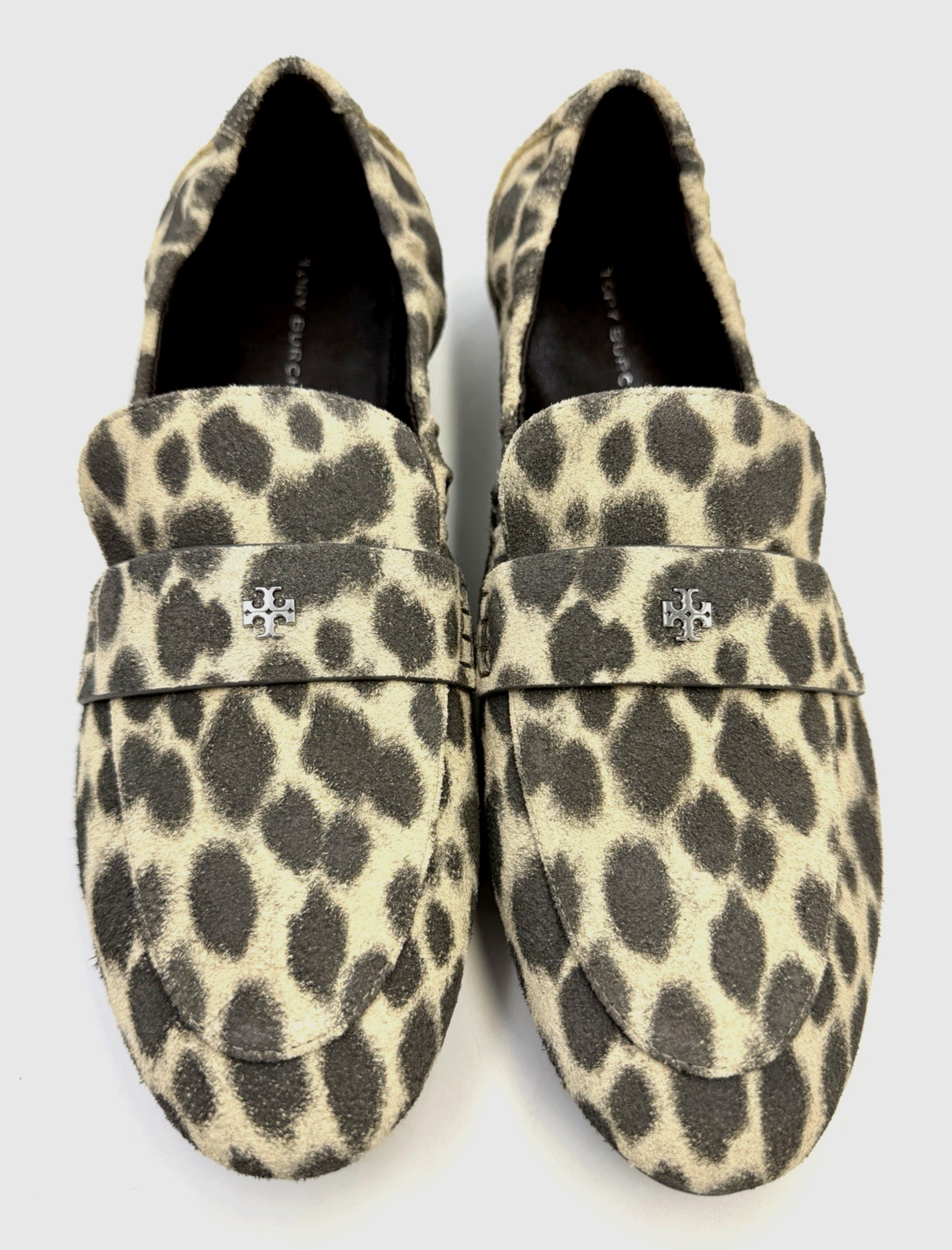 TORY BURCH~Cheetah Suede Ballet Loafer ~ Mini T Silver Logo Sz 10 NIB *SOLD OUT* image 5