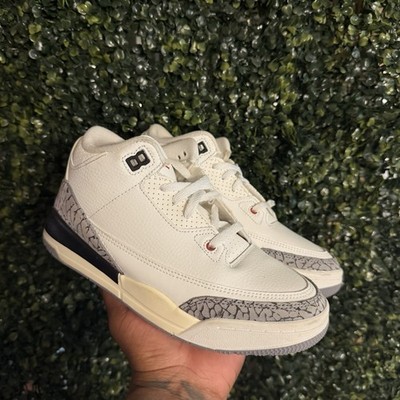 Size 3 - Jordan 3 Retro Mid White Cement Reimagined