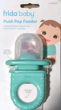 Frida Baby Push Pop Baby Food Feeder - Light Teal Blue