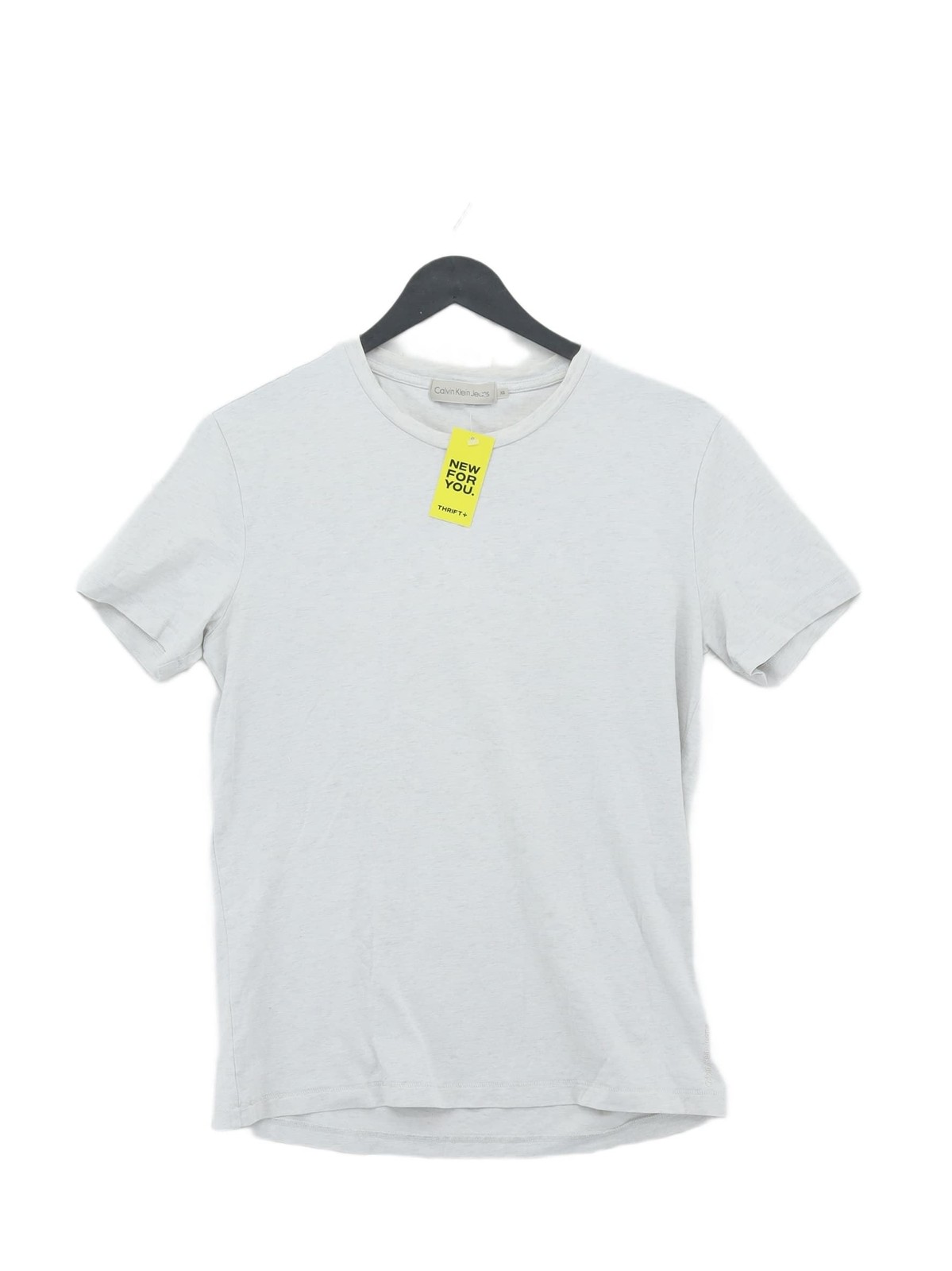 T shirt uomo Calvin Klein XS grigia grafica 100% altra basic