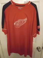Detroit Red Wings  NHL Red White Logo Coolbase Jersey XL