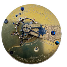 Antique 18s 1881 Appleton Tracy  Co. 15j Pocket Watch Movement Waltham USA
