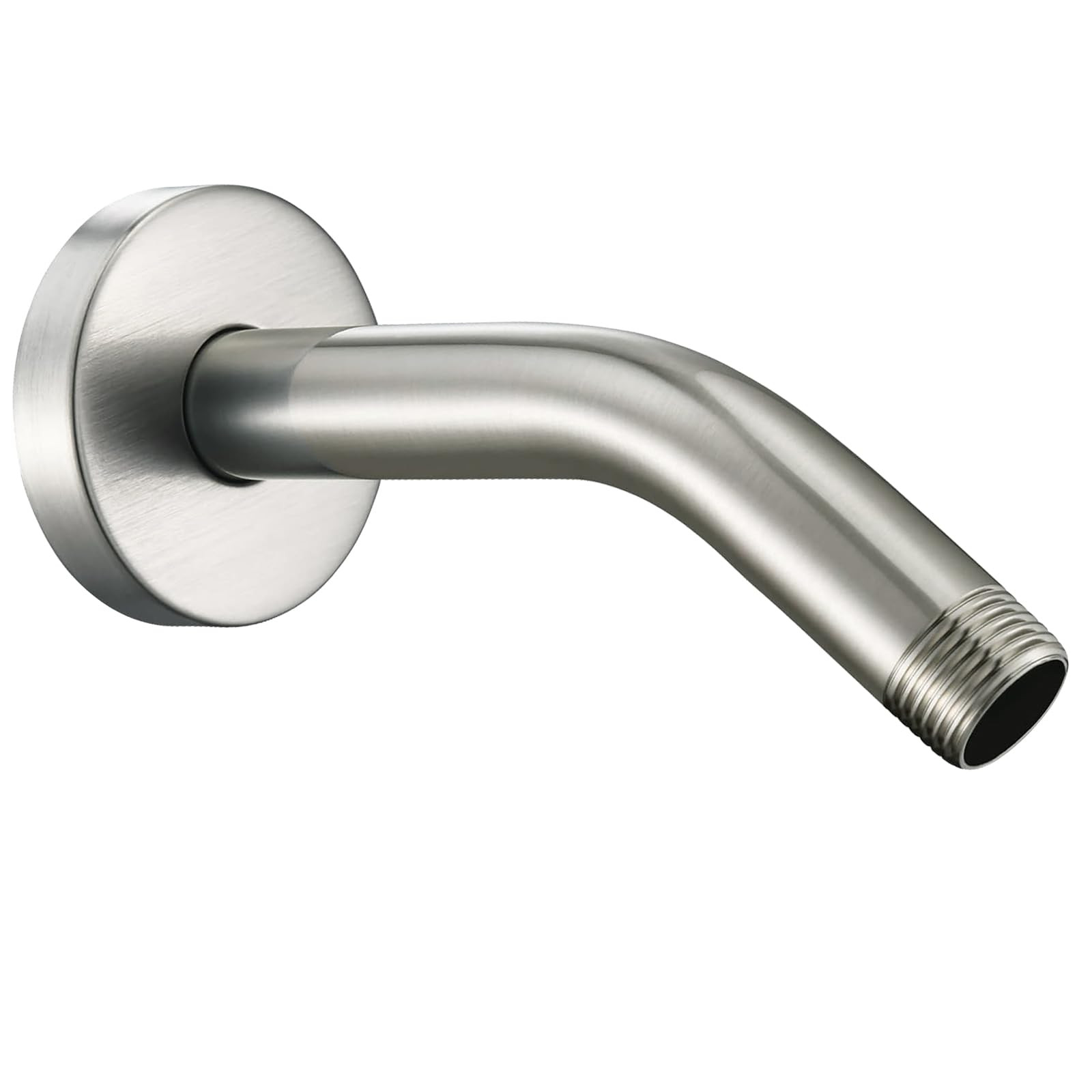 Shower Arm with Flange 6 Inches Wall Mount 6 Inch Brushed Ni