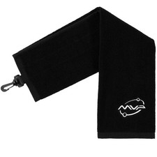 MVP Disc Sports Orbit Logo Golf Towel Small, Black