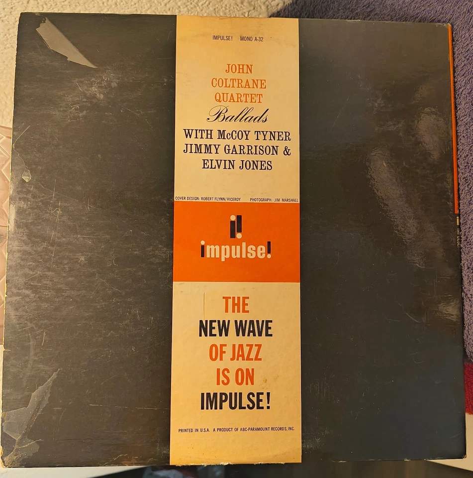 JOHN COLTRANE Quartet Ballads LP IMPULSE! AS-32 RVG JAZZ McCoy Tyner Elvin Jones - Image 2 of 4