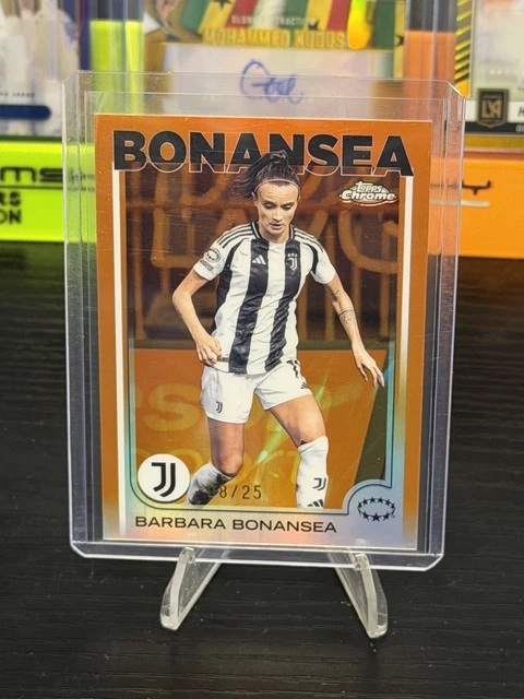 Barbara Bonansea 2024-25 Topps Chrome UEFA Women’s Champions League #47 Orange /25