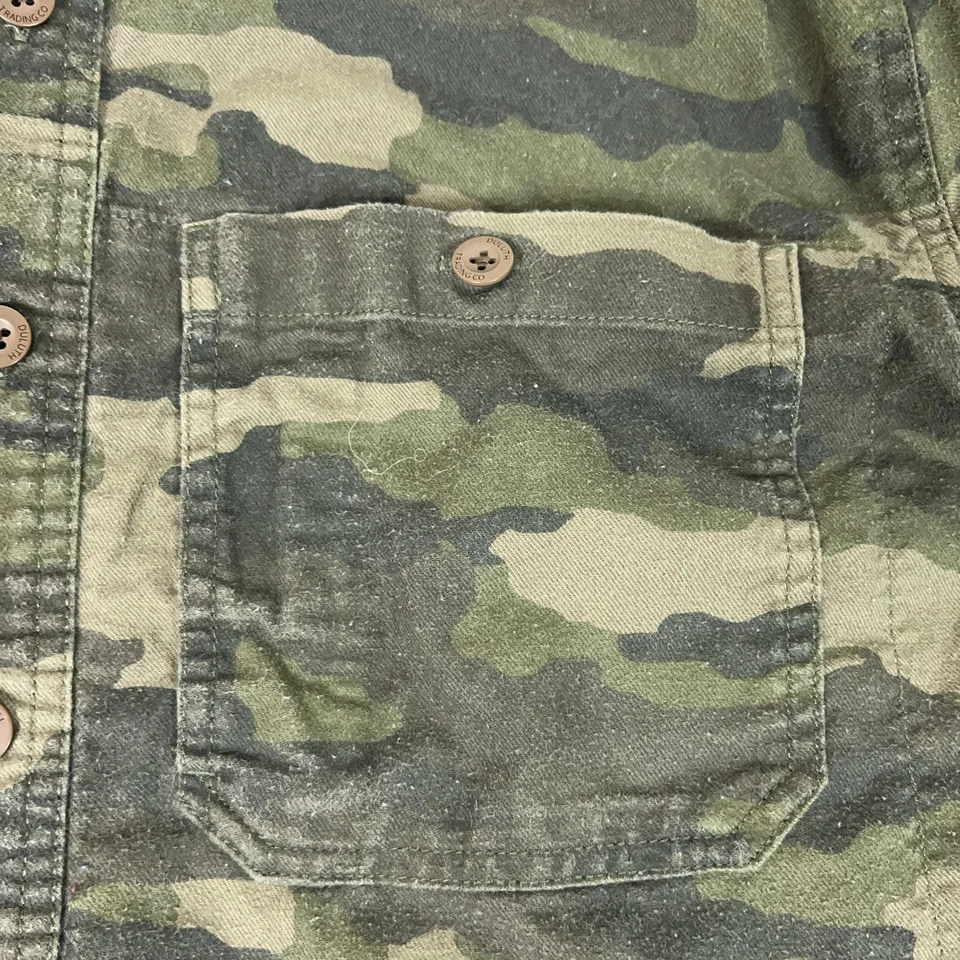 Duluth Trading Shirt Mens 2XL Tall Camo Duluth Untucked Slim Fit Flannel Outdoor - Image 2 of 4