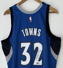 Karl-Anthony Towns Signed Timberwolves Mitchell & Ness NBA Rookie Jersey BAS COA