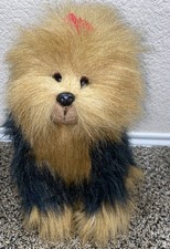 12 Tall Ty Yorkie Yorkshire Terrier W Red Bow 1990 Plush Stuffed Animal Toy