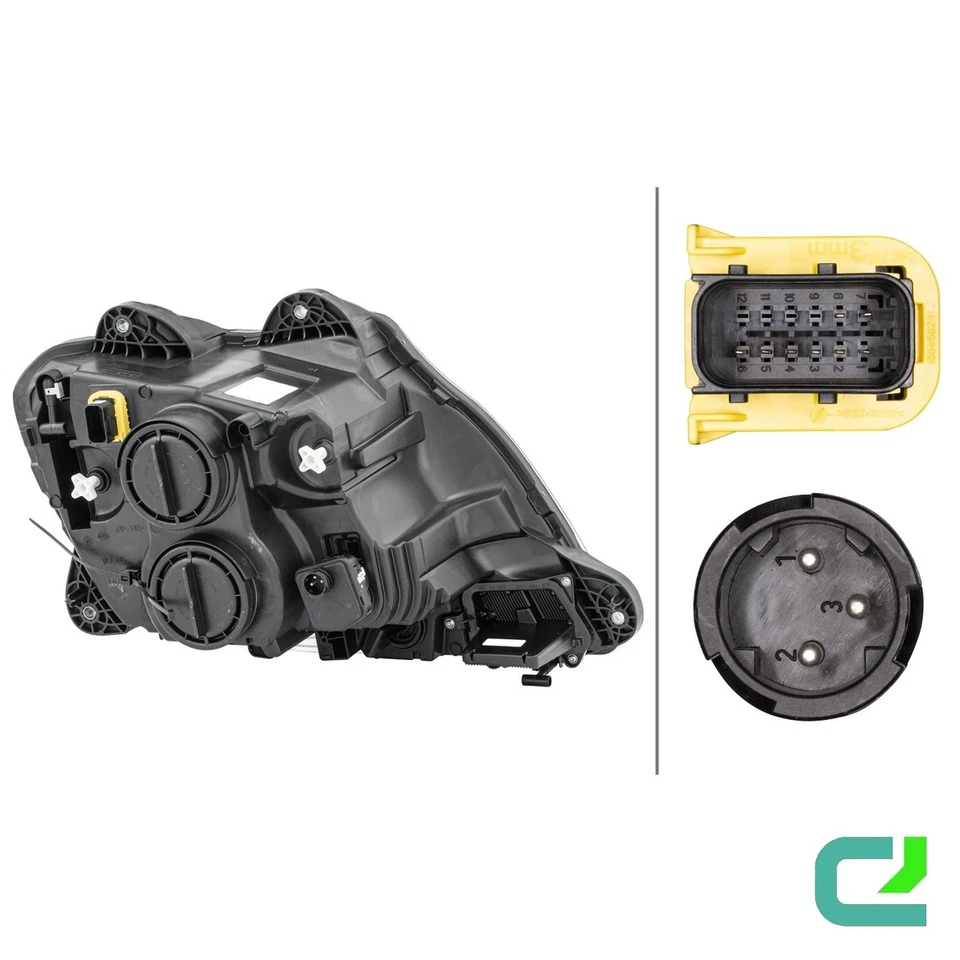 Hauptscheinwerfer links 24 V P21W Halogen HELLA für DAF CF FA 370 - Bild 2 von 4