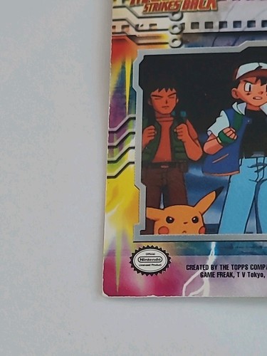 Topps Pokemon 1999 edición de película #16 A Call To Arms lámina plateada logotipo azul - Imagen 10 de 17