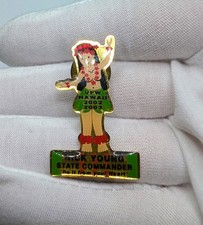 VFW Hawaii State Commander Nick Young 2002-2003 Hula Girl Lapel Pin