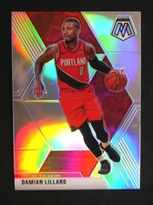 2019-20 PANINI MOSIAC Damian Lillard Silver Prizm Holo Mosaic #5