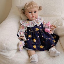 24'' Reborn Toddler Doll Girl Ellie Realistic Reborn Baby Dolls Soft Cloth Body