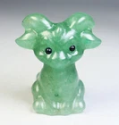 Natural Green Aventurine Quartz Crystal Stone Carved Goat Reiki Healing/ Gift