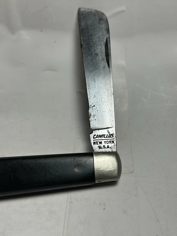 Navaja de Bolsillo Plegable De Colección Era Vietnam Camillus Estilo Marina Cuerda Hoja Única Foto 2 de 4