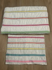 Pottery Barn Teen "Colorful Stripes" Twin Duvet 1 Sham Excellent