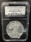 2012-S American Silver Eagle NGC PF70 San Francisco Eagle Set