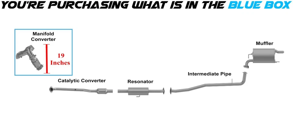 Convertidor de colector de ajuste directo aprobado por la EPA se adapta a: Toyota Venza 2009-2015 2,7 L Foto 3 de 4
