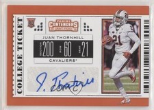 2019 Panini Contenders Draft Picks College Ticket Juan Thornhill #259 Auto fm0