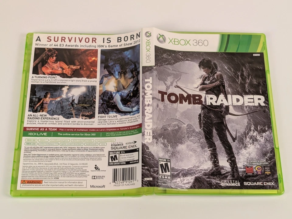 Tomb Raider (Microsoft Xbox 360, 2013) ➡️CIB Complete - Tested - Near Mint 📀! - Image 4 of 4
