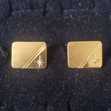 MENS GOLDTONE CUFCLINKS