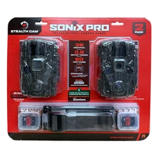 Stealth Cam Sonix Pro 36MP Dual-Network Cellular Trail Cam Combo 2-Pack