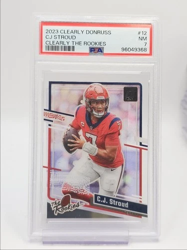 C.J. STROUD 2023 CLEARLY DONRUSS THE ROOKIES TEXANS RC PSA 7 Q5190
