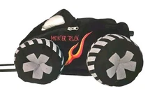 NEW Monster Truck Rolling Backpack Plush Embroidered Trolley Nordstrom 16X15 