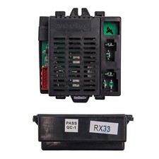 Weelye RX33 12V Receiver Kids Ride On Toys Control Box Small, Black