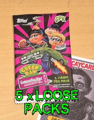 Garbage Pail Kids Battle of the Bands - Green Day - Half 1/2 Box (5 Packs) - GPK - Bild 1 von 4