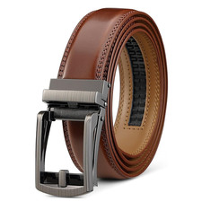 Boys Ratchet Belt Adjustable Automatic Buckle Casual Dress Waist Belt