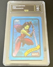 2025 Topps Chrome Marvel Gamora #140 /299 Blue Refractor