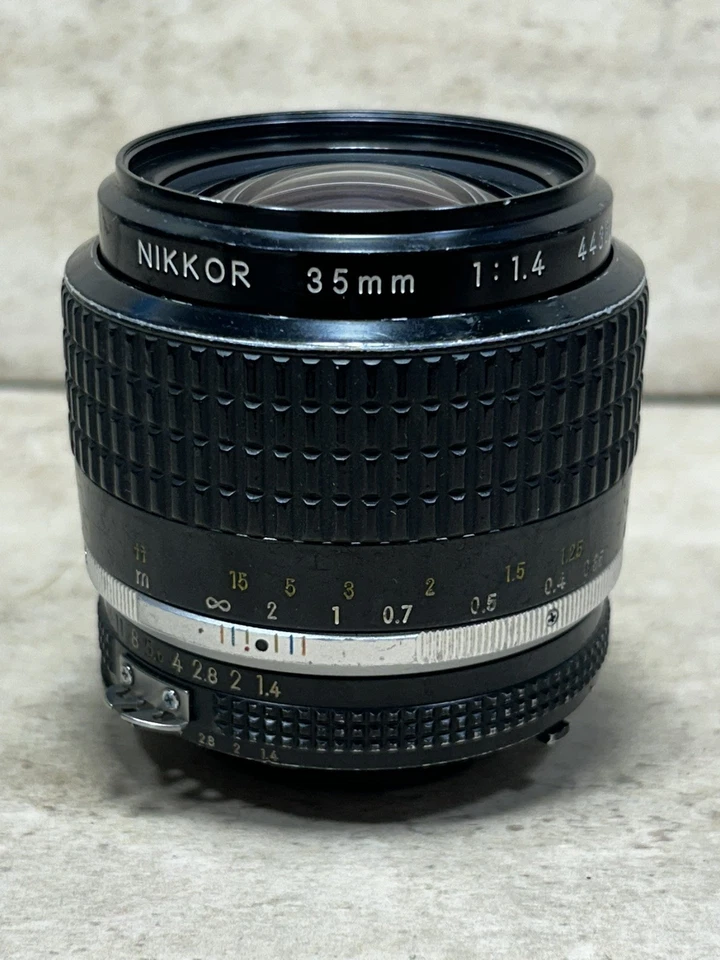 Nikkor 35 мм F-1.4 AI объектив 443362 Nikon винтажный 70-80-х KEH камеры чехол детали только - Изображение 3 из 4
