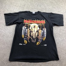 Vintage Washington Redskins Shirt Mens Large Black NFL Football Salem 90s
