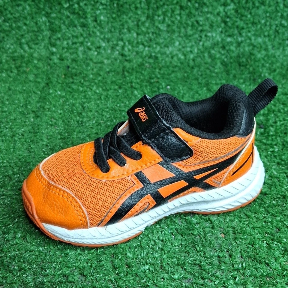 Zapatos para correr ASICS para niños naranja negro talla K 5 niño pequeño CONTENDEN 7º patio escolar Foto 2 de 4