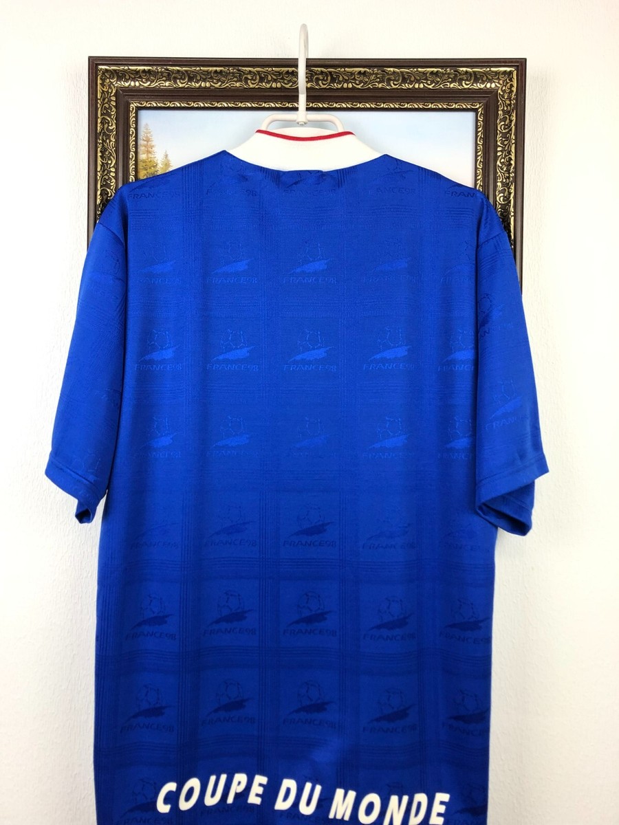France 90's Coupe Du Monde Football Shirt Jersey Soccer Vintage