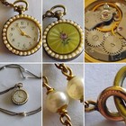 VTG Atlanta Geneve Swiss 17J  Wind watch 1/20 12K Gold Mark Clasp On Necklace
