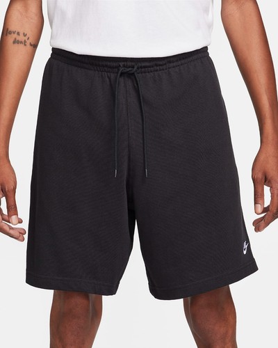 Nike Men's Sportswear Club Knit Shorts Soft Cotton Jersey Gym Sports Shorts - Picture 4 of 4
