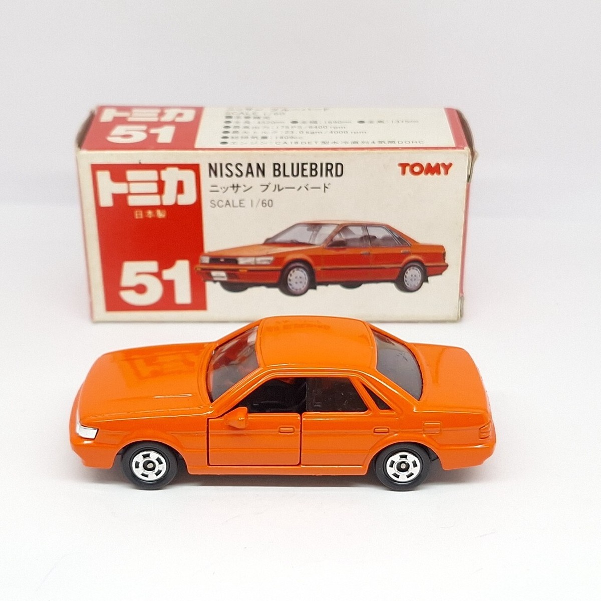 TOMICA 51 NISSAN BLUEBIRD 1/60 TOMY MADE IN JAPAN New | eBay