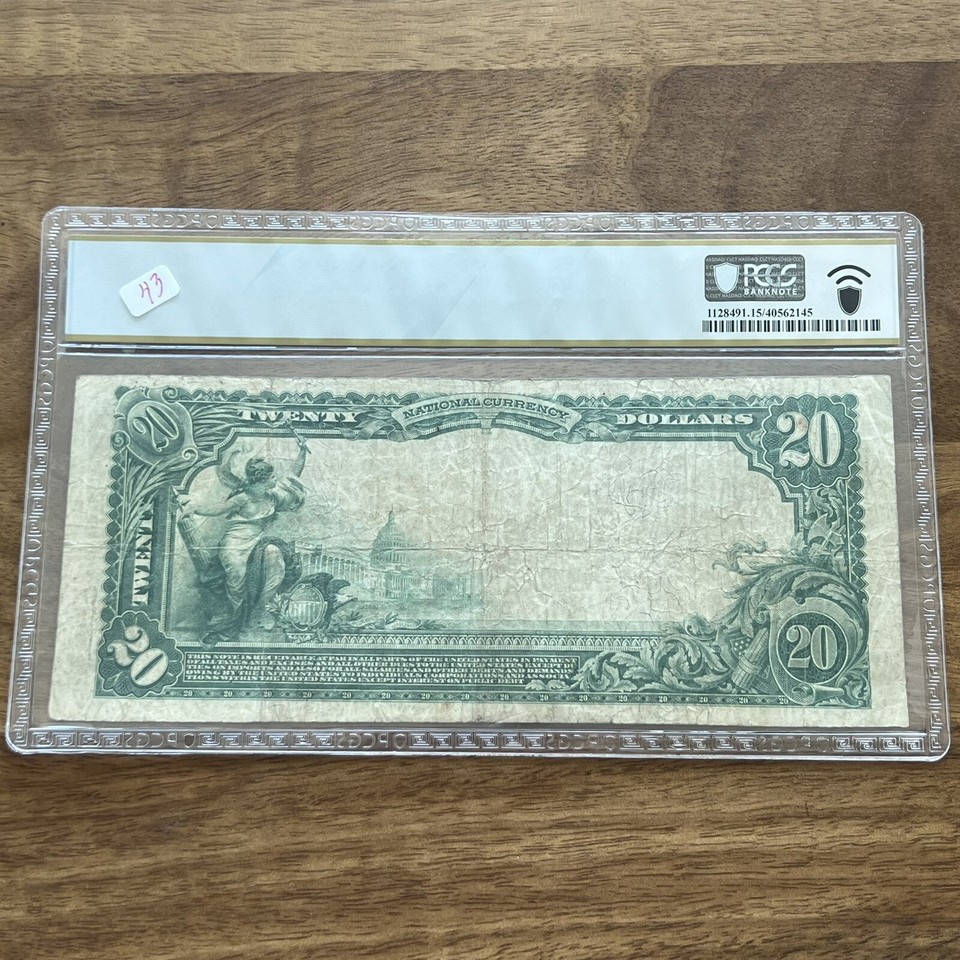 20 1902 Plain Back Pennsboro, West Virginia Fr. 650 PCGS F15 eBay