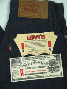 Vintage 70s Levis 505-0217 Jeans Mens 27x34 NWT Dark Rigid USA Denim NOS  1978 | eBay
