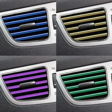20PCS Air Conditioner Car Truck Accessories Outlet Vent Decoration Strip Trim