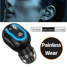 Invisible Bluetooth Headset Wireless Earphone Earpiece In Ear Earbuds for Phones